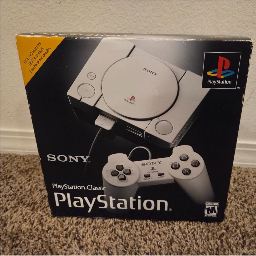 Sony PlayStation Classic Console - White and Black